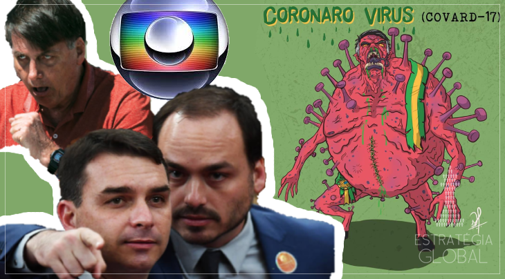 Bolsonaro tossindo, Carlos e Flávio, Desenho do Bolsonaro como um vírus