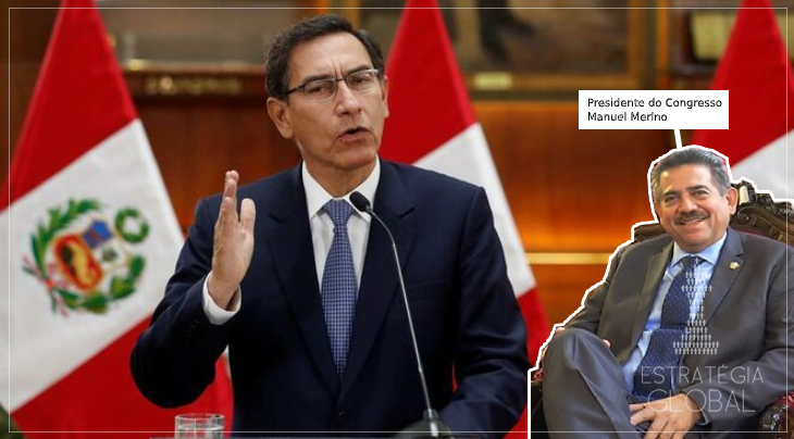 Congresso peruano remove o presidente Martín Vizcarra do cargo