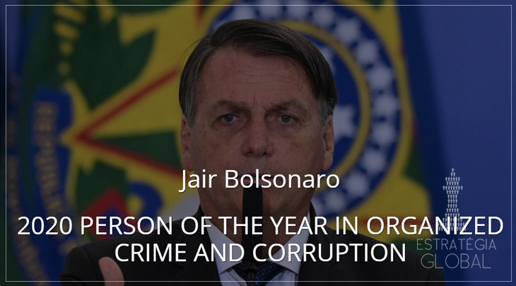 Bolsonaro é eleito ‘Corrupto do Ano’ por consórcio internacional
