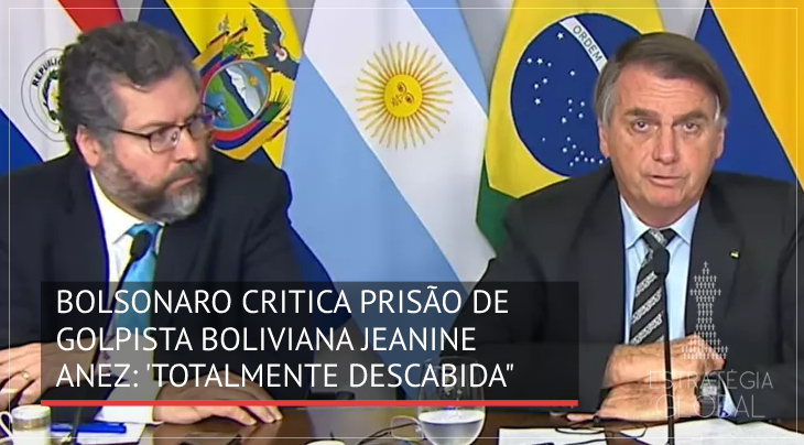 Bolsonaro critica prisão de golpista boliviana Jeanine Áñez: ‘totalmente descabida’