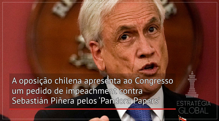 Oposição chilena apresenta pedido de impeachment contra  Piñera pelos ‘Pandora Papers’