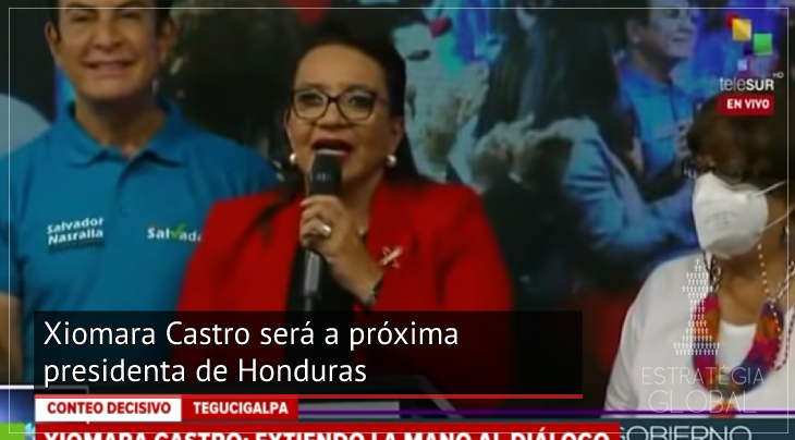 Xiomara Castro será a próxima presidenta de Honduras