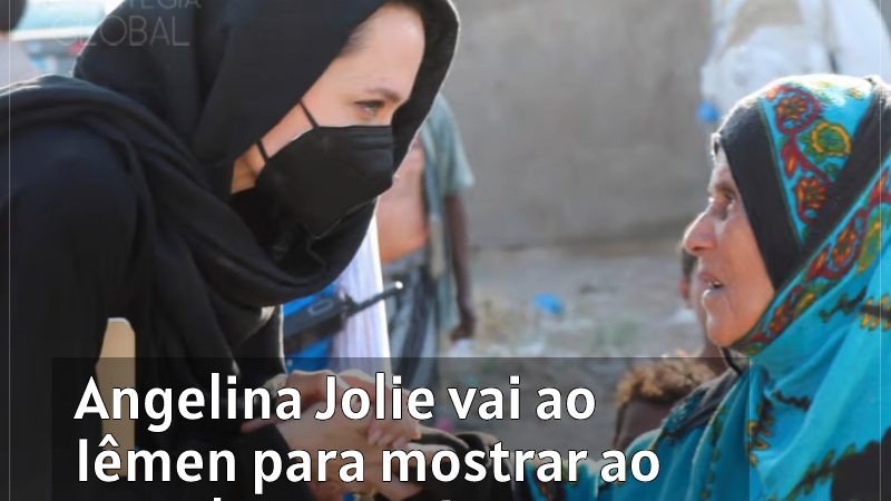 Angelina Jolie vai ao Iêmen para mostrar ao mundo que existe uma guerra há 8 anos por lá
