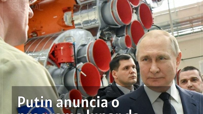 Putin faz anúncio sobre o programa lunar da Rússia