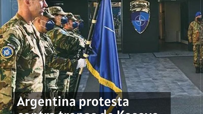 Argentina protesta contra tropas de Kosovo nas Malvinas