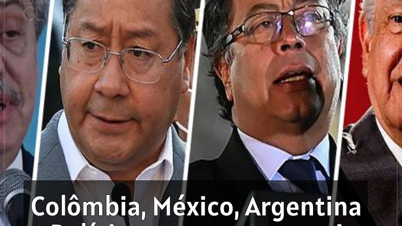Colômbia, México, Argentina e Bolívia mostram seu apoio a Castillo