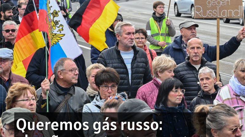 Queremos gás russo: alemães protestam contra as sanções contra a Rússia