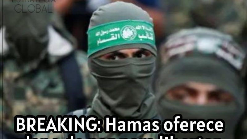 BREAKING: Hamas oferece plano de paz para libertar todos os reféns